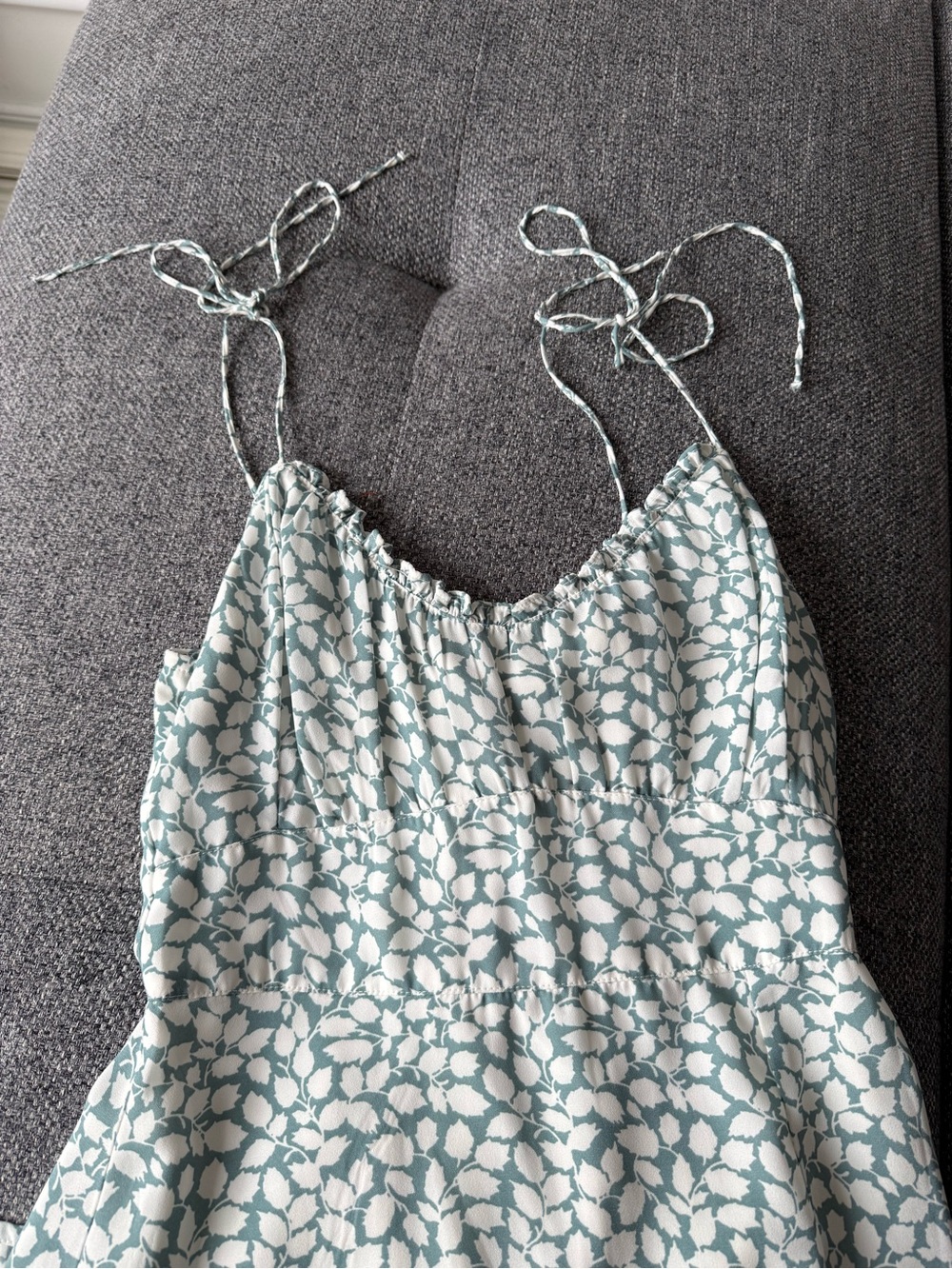 Abercrombie and fitch Tie-Strap Slit front Midi Dress - Picture 3 of 10